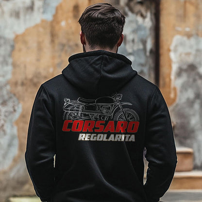 Moto Morini Corsaro Regolarita 165 Inspired Hoodie - Motorcycle Sweatshirt for Riders