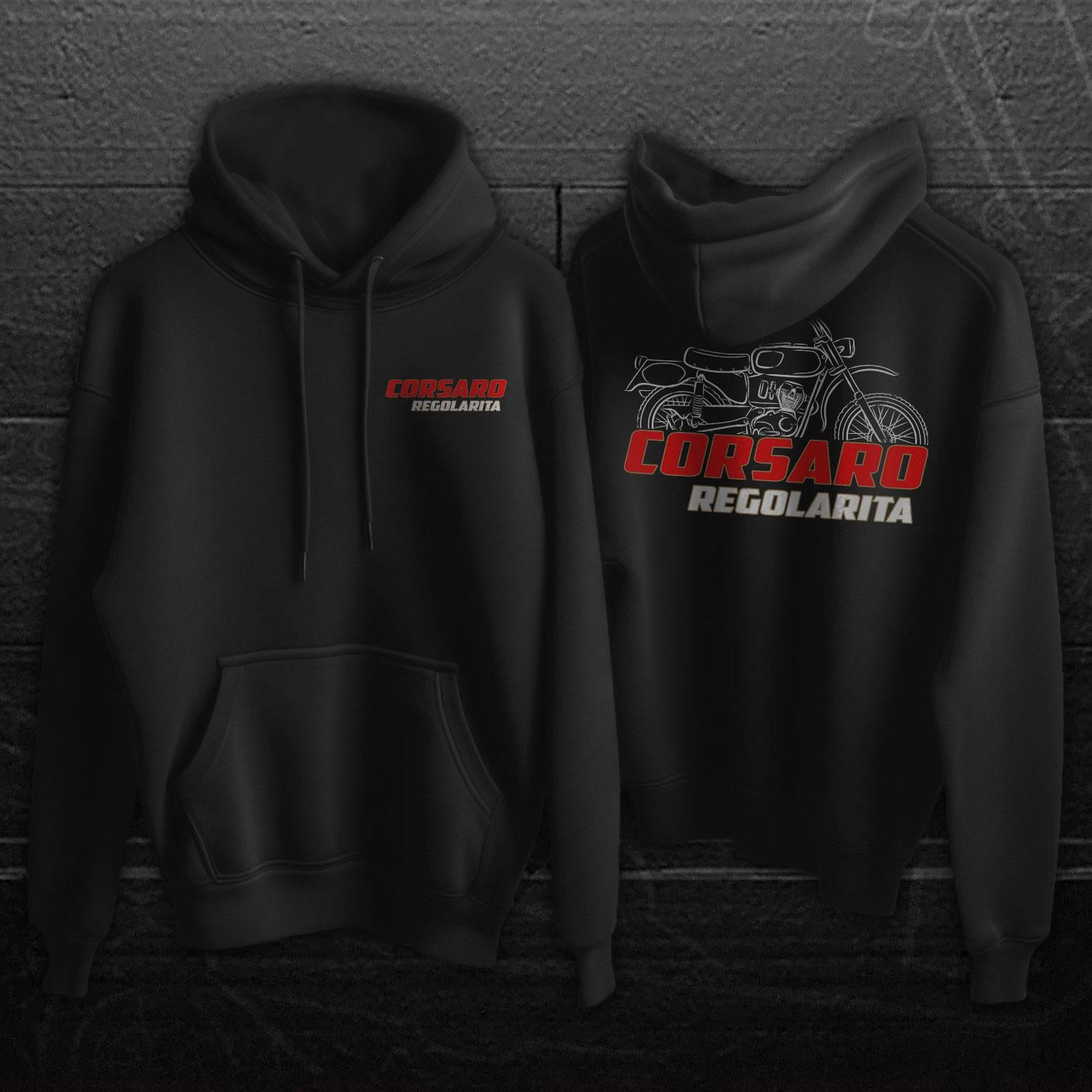 Moto Morini Corsaro Regolarita 150 Inspired Hoodie - Motorcycle Sweatshirt for Riders