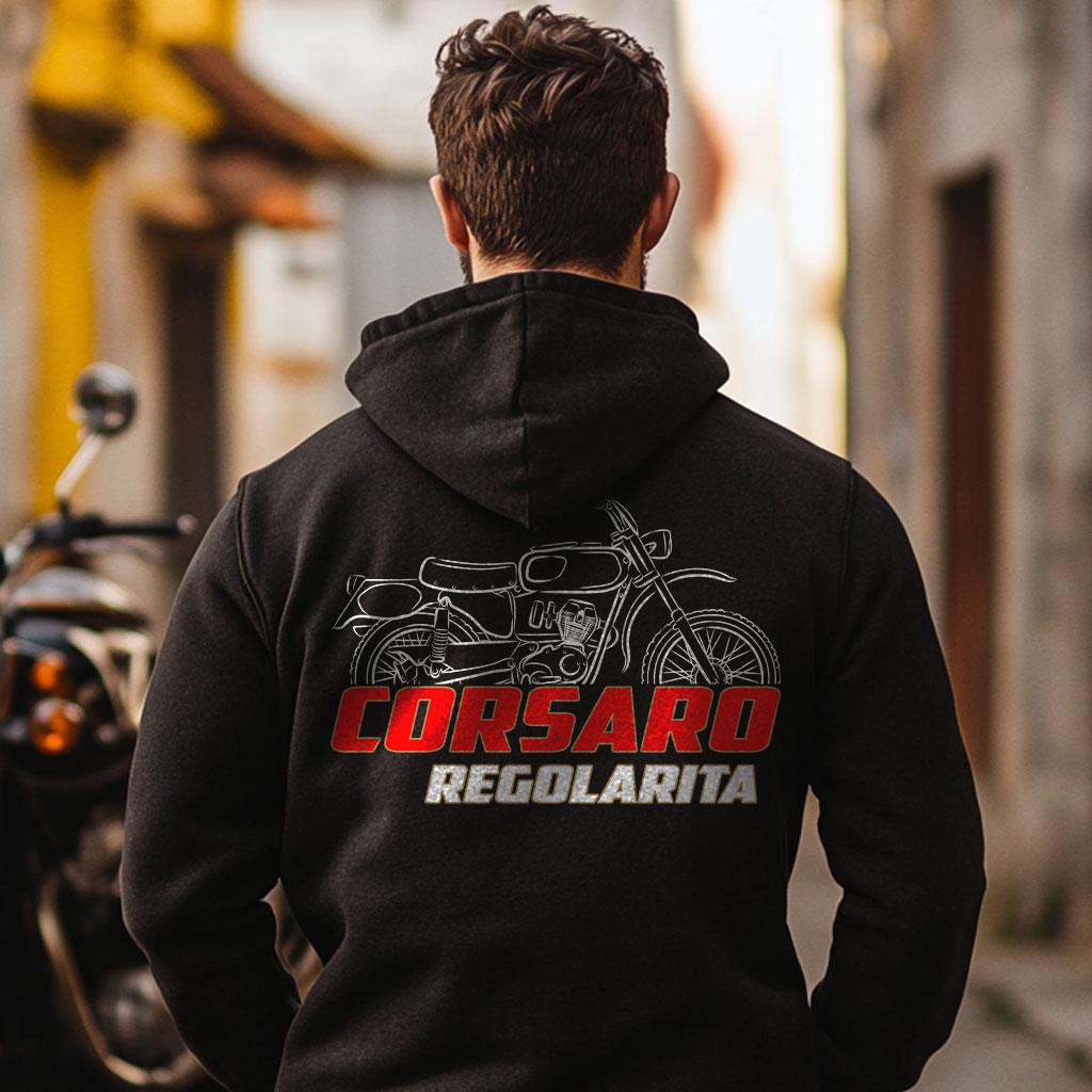 Moto Morini Corsaro Regolarita 100 Inspired Hoodie - Motorcycle Sweatshirt for Riders