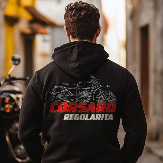 Moto Morini Corsaro Regolarita 100 Inspired Hoodie - Motorcycle Sweatshirt for Riders