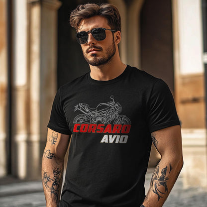 Moto Morini Corsaro Avio 2008 - 2012 Inspired T-Shirt - Motorcycle Tee Shirt for Riders