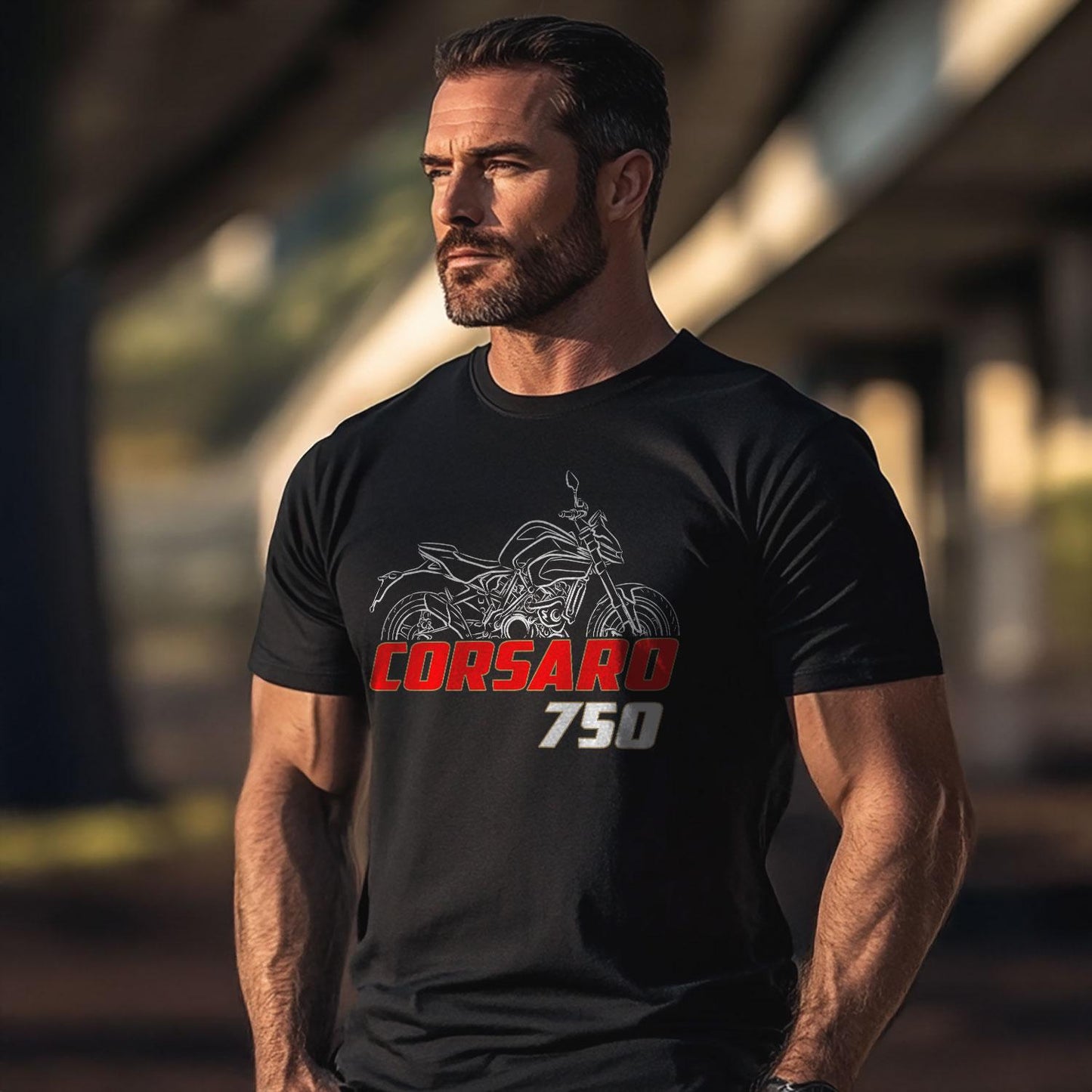 Moto Morini Corsaro 750 2024 - 2025 Inspired T-Shirt - Motorcycle Tee Shirt for Riders