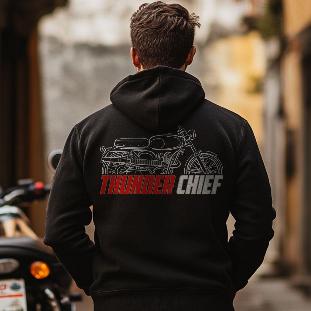 Moto Morini Thunder Chief Inspired Hoodie - Motorcycle Sweatshirt for Riders