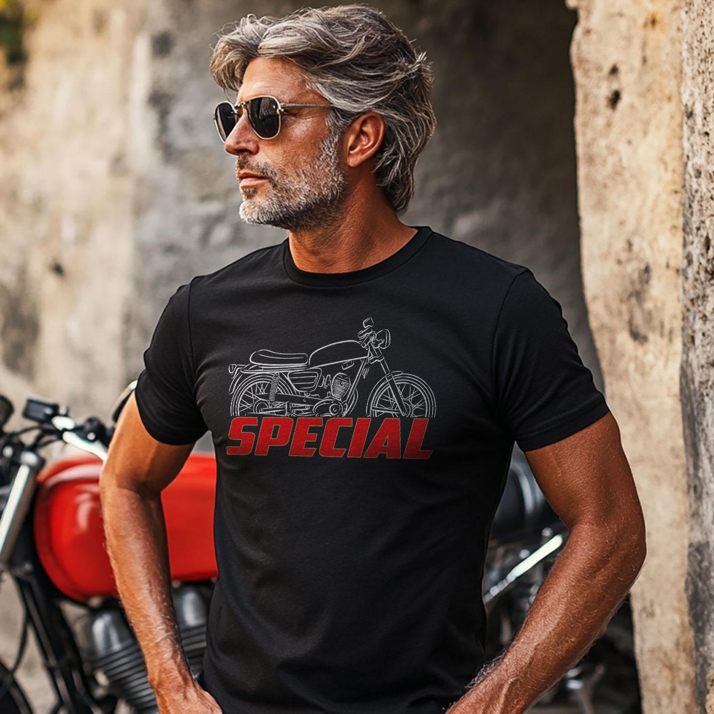Moto Morini Special 150 Inspired T-Shirt - Motorcycle Tee Shirt for Riders