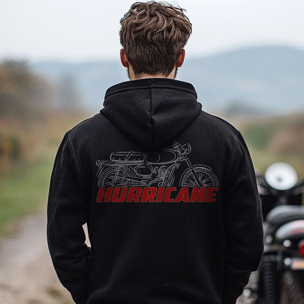 Moto Morini Hurricane Inspired Hoodie - Motorcycle Sweatshirt for Riders