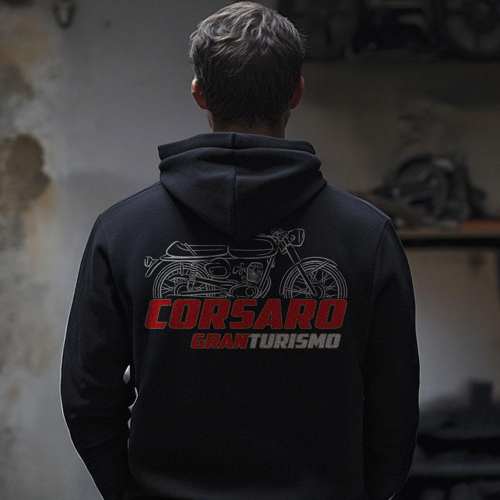 Moto Morini Corsaro Granturismo 150 Inspired Hoodie - Motorcycle Sweatshirt for Riders