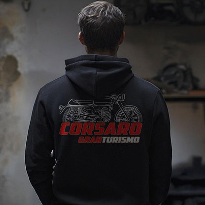 Moto Morini Corsaro Granturismo 150 Inspired Hoodie - Motorcycle Sweatshirt for Riders