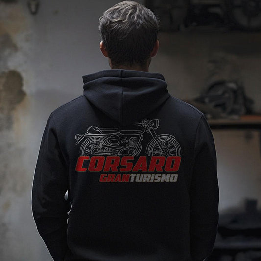 Moto Morini Corsaro Granturismo 150 Inspired Hoodie - Motorcycle Sweatshirt for Riders