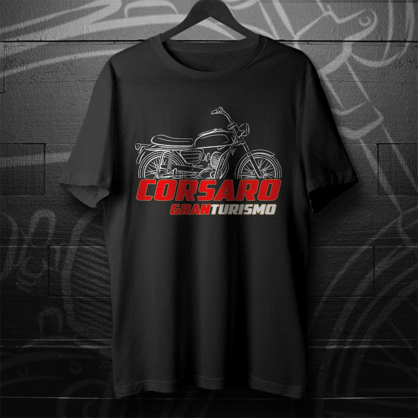 Moto Morini Corsaro Granturismo 150 Inspired T-Shirt - Motorcycle Tee Shirt for Riders