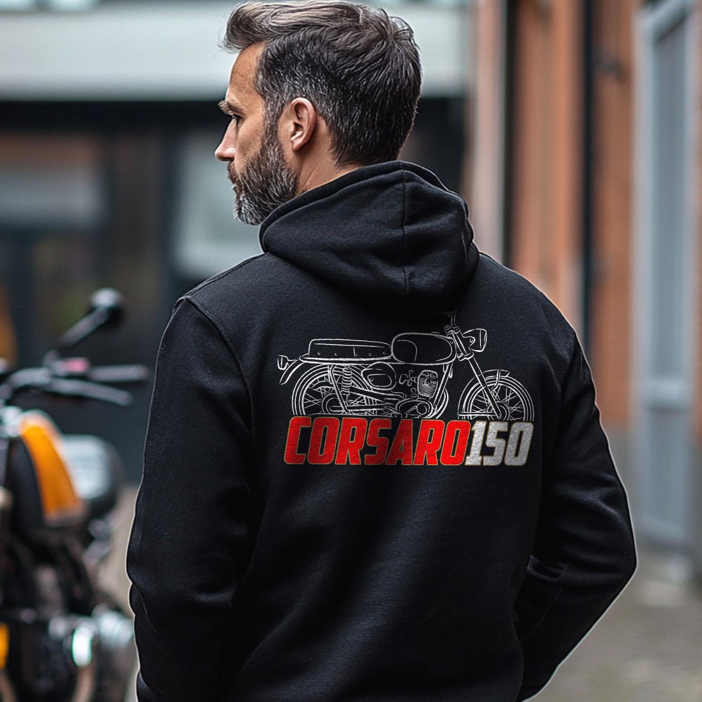 Moto Morini Corsaro 150 Inspired Hoodie - Motorcycle Sweatshirt for Riders
