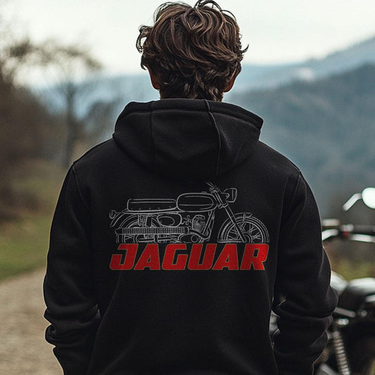 Moto Morini Jaguar Inspired Hoodie - Motorcycle Sweatshirt for Riders