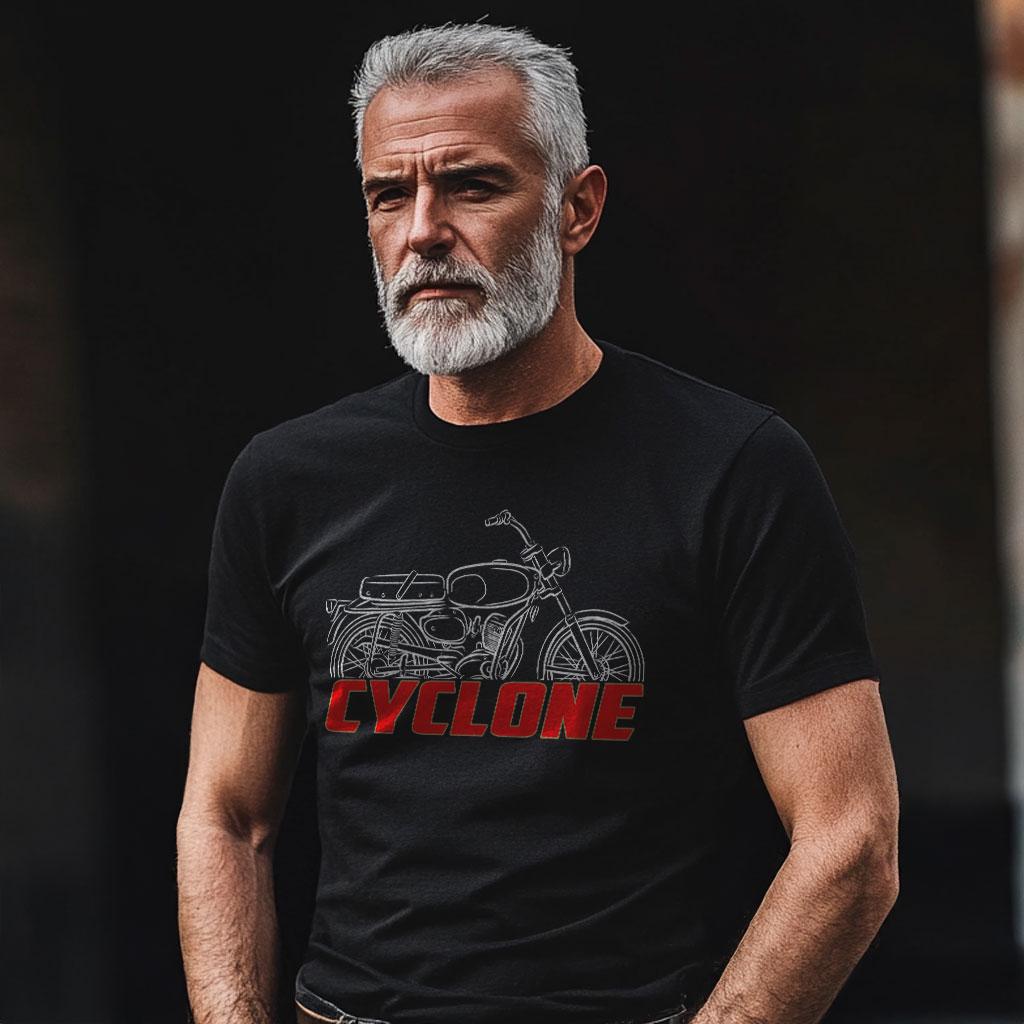 Moto Morini Cyclone Inspired T-Shirt - Motorcycle Tee Shirt for Riders