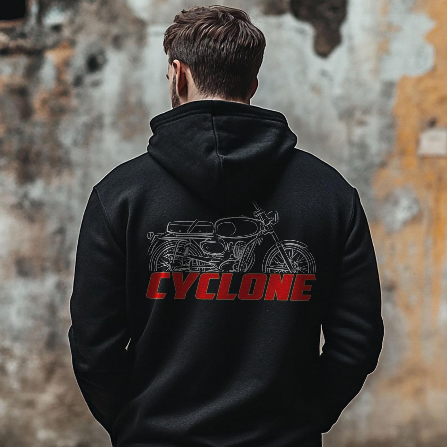 Moto Morini Cyclone Inspired Hoodie - Motorcycle Sweatshirt for Riders
