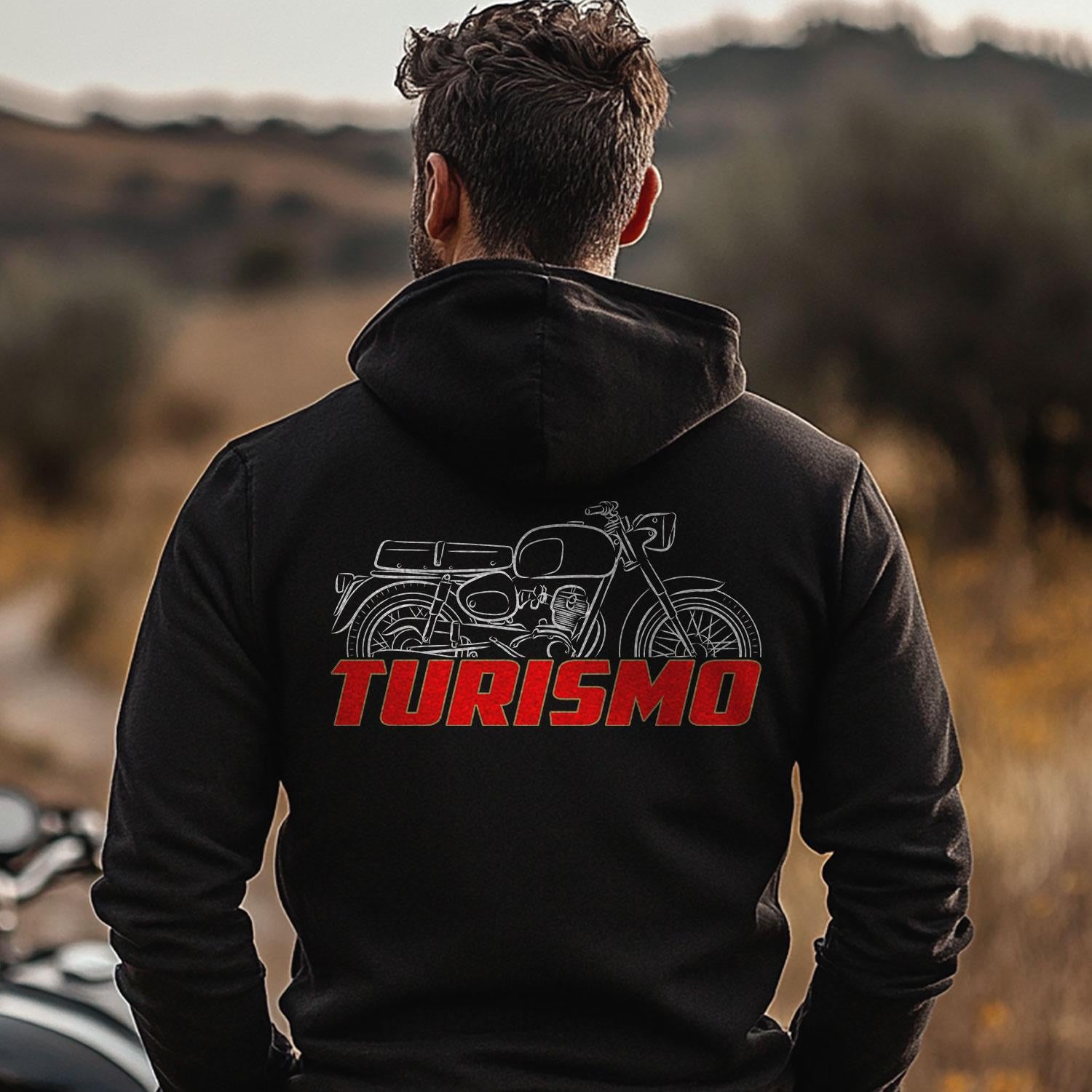 Moto Morini Corsaro Turismo 125 Inspired Hoodie - Motorcycle Sweatshirt for Riders