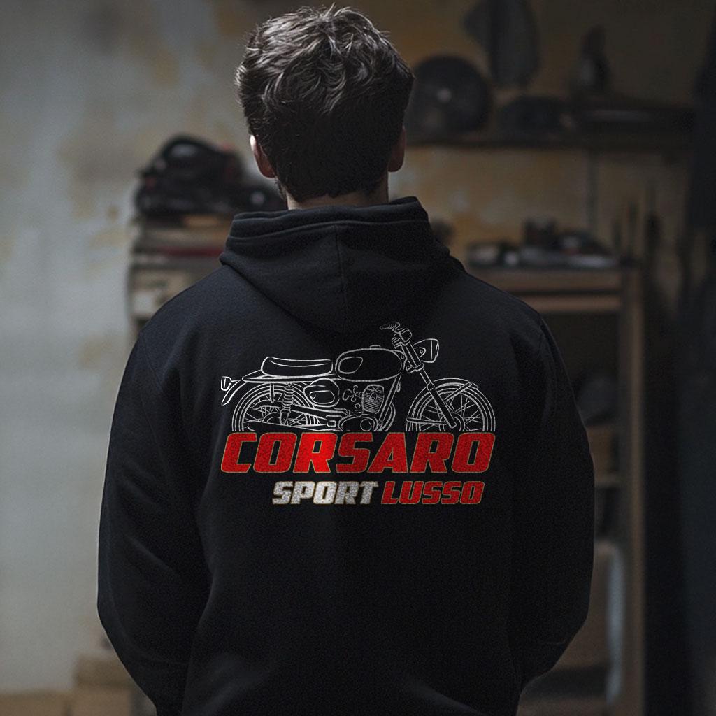 Moto Morini Corsaro Sport Lusso 125 Inspired Hoodie - Motorcycle Sweatshirt for Riders