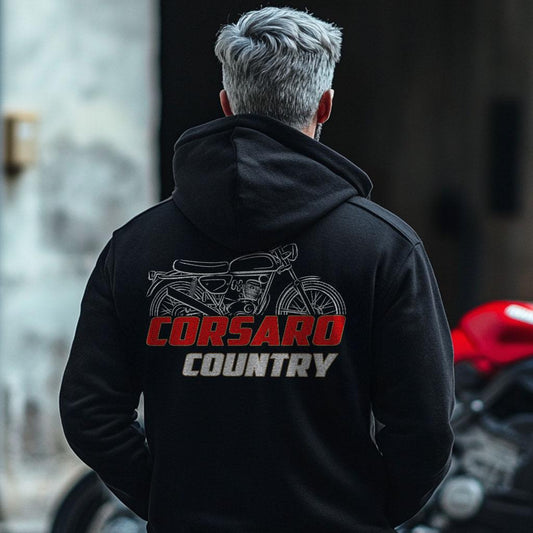 Moto Morini Corsaro Country 125 Inspired Hoodie - Motorcycle Sweatshirt for Riders