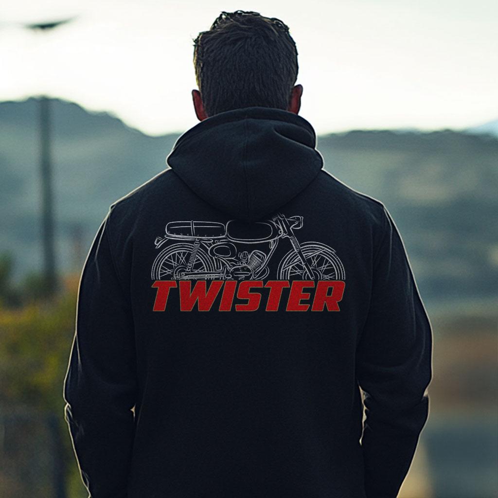 Moto Morini Twister Inspired Hoodie - Motorcycle Sweatshirt for Riders
