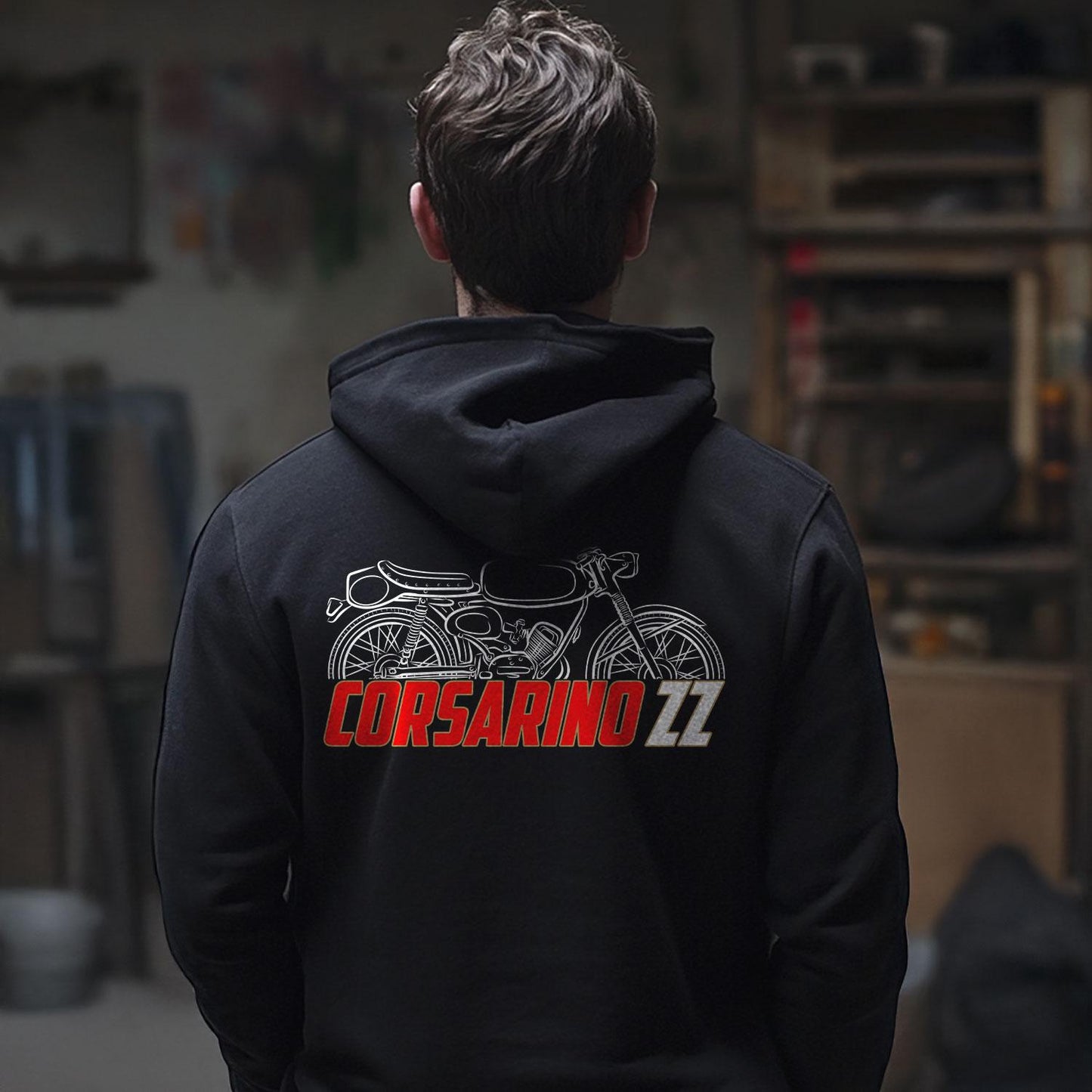 Moto Morini Corsarino ZZ Inspired Hoodie - Motorcycle Sweatshirt for Riders