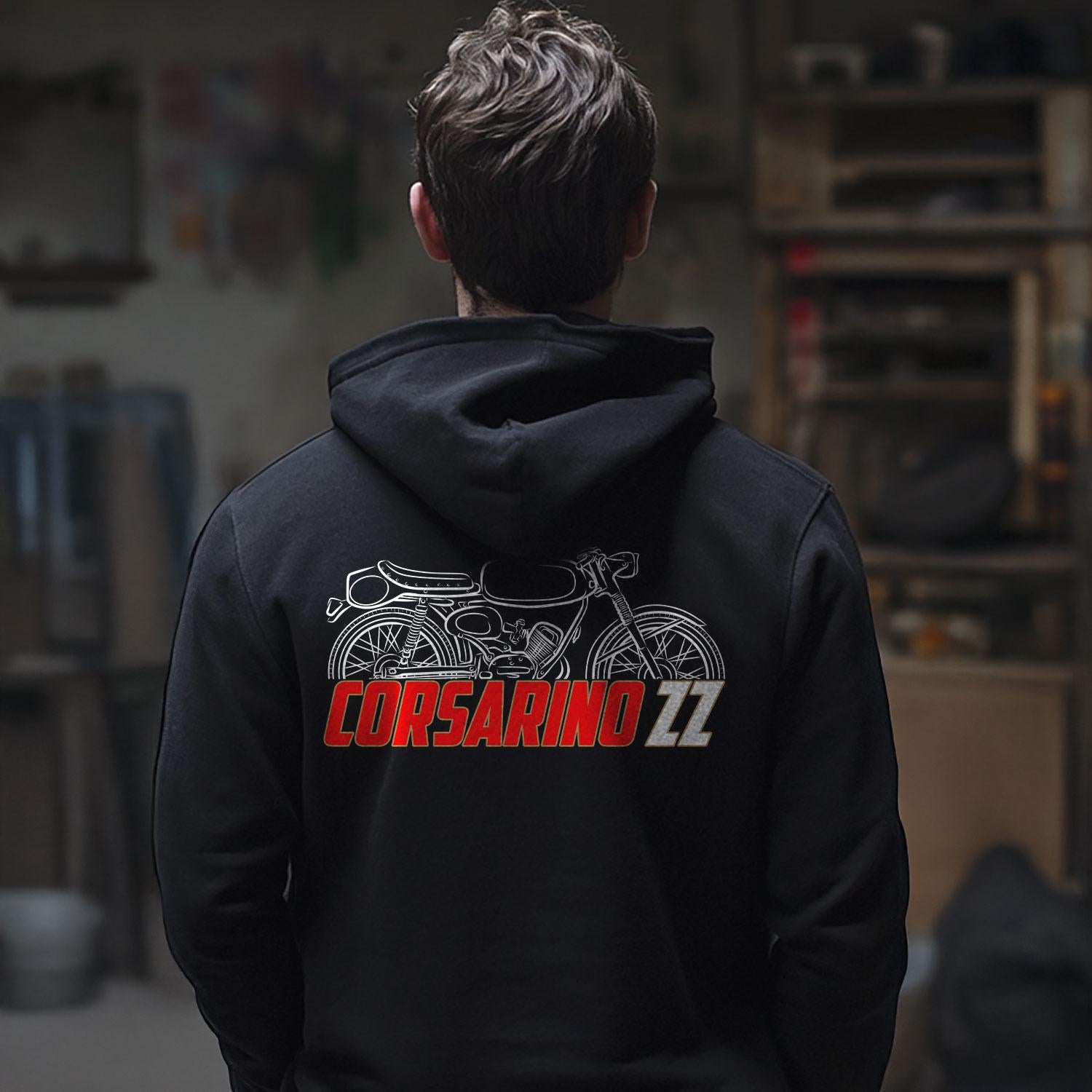 Moto Morini Corsarino ZZ Inspired Hoodie - Motorcycle Sweatshirt for Riders