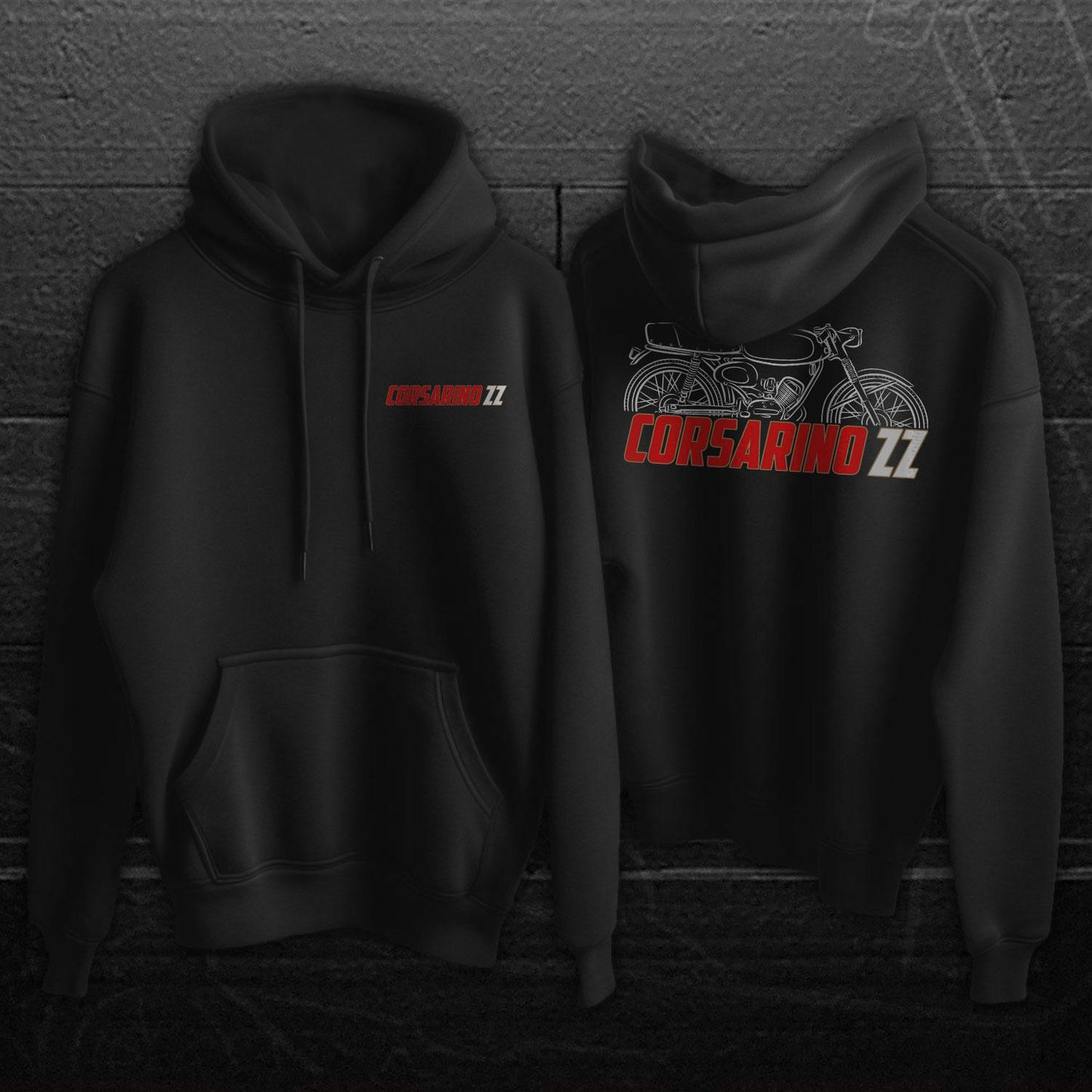 Moto Morini Corsarino ZZ Inspired Hoodie - Motorcycle Sweatshirt for Riders