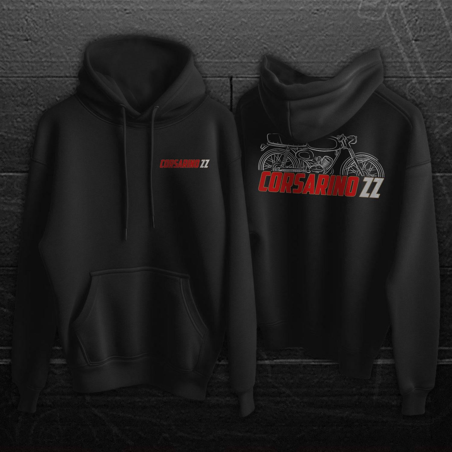 Moto Morini Corsarino ZZ Inspired Hoodie - Motorcycle Sweatshirt for Riders