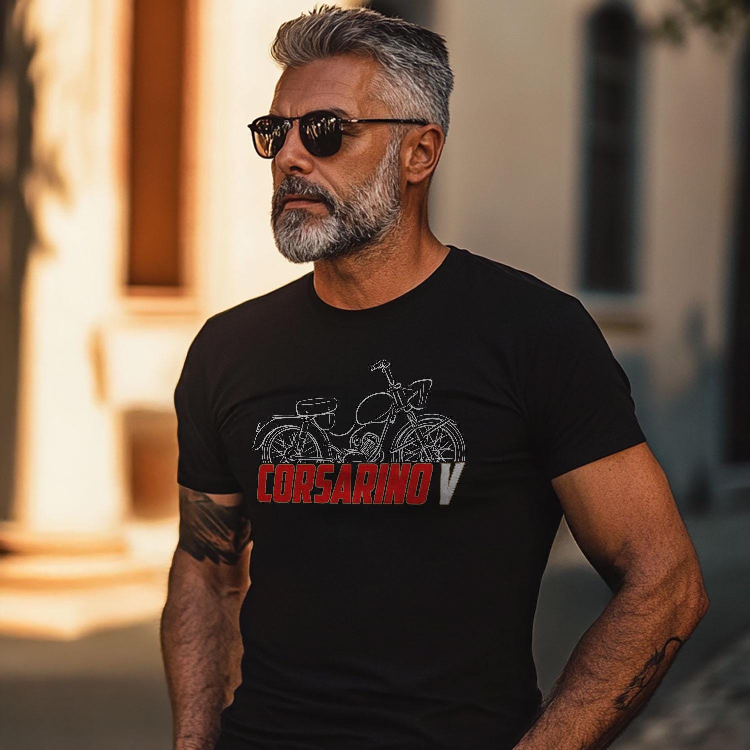 Moto Morini Corsarino V Inspired T-Shirt - Motorcycle Tee Shirt for Riders