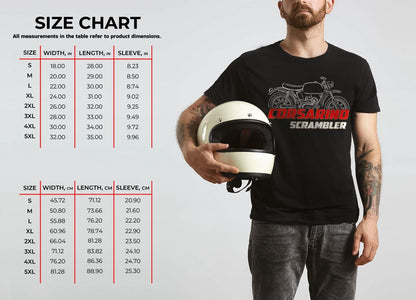 Moto Morini Corsarino Scrambler Inspired T-Shirt - Motorcycle Tee Shirt for Riders