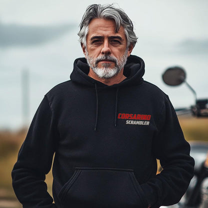 Moto Morini Corsarino Scrambler Inspired Hoodie - Motorcycle Sweatshirt for Riders