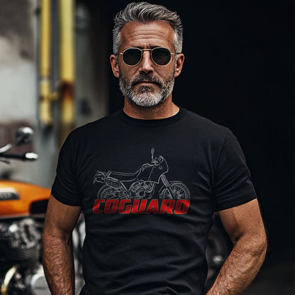 Moto Morini 350 Coguaro 1988 - 1990 Inspired T-Shirt - Motorcycle Tee Shirt for Riders