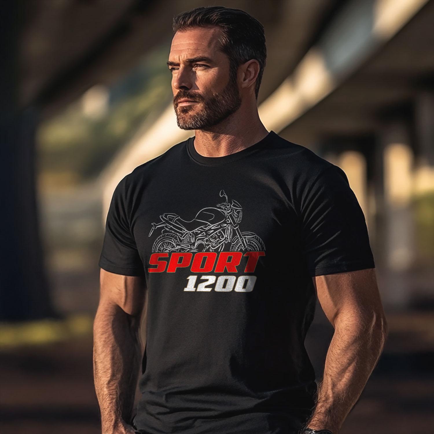 Moto Morini 1200 Sport 2008 - 2010 Inspired T-Shirt - Motorcycle Tee Shirt for Riders