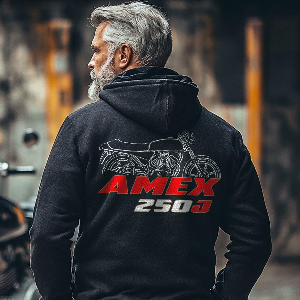 Moto Morini 250 AMEX Inspired Hoodie - Motorcycle Sweatshirt for Riders