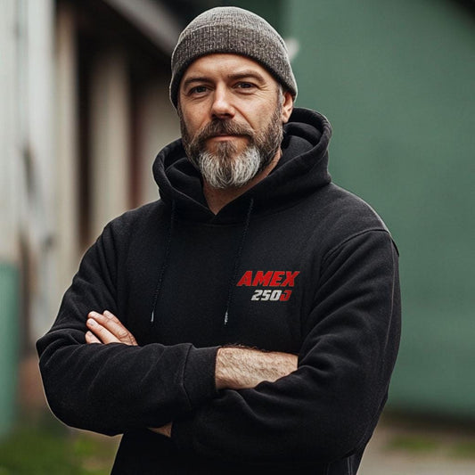 Moto Morini 250 AMEX Inspired Hoodie - Motorcycle Sweatshirt for Riders