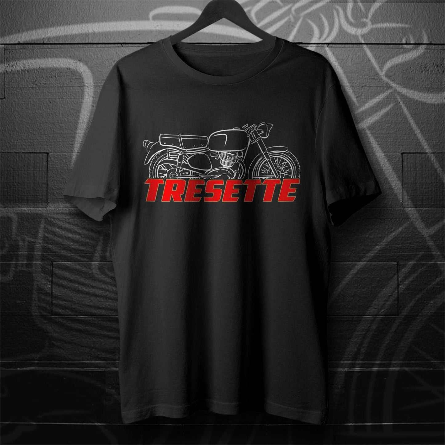 Moto Morini 175 Tresette 1958 - 1963 Inspired T-Shirt - Motorcycle Tee Shirt for Riders