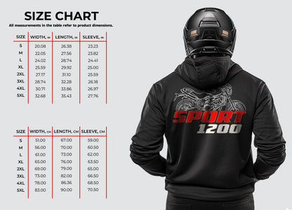 Moto Morini 1200 Sport 2008 - 2010 Inspired Hoodie - Motorcycle Sweatshirt for Riders