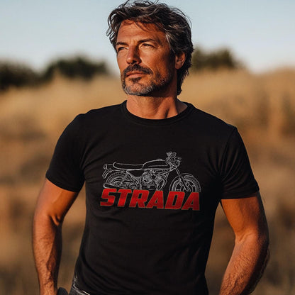 Moto Morini 500 Strada 1977 - 1981 Inspired T-Shirt - Motorcycle Tee Shirt for Riders