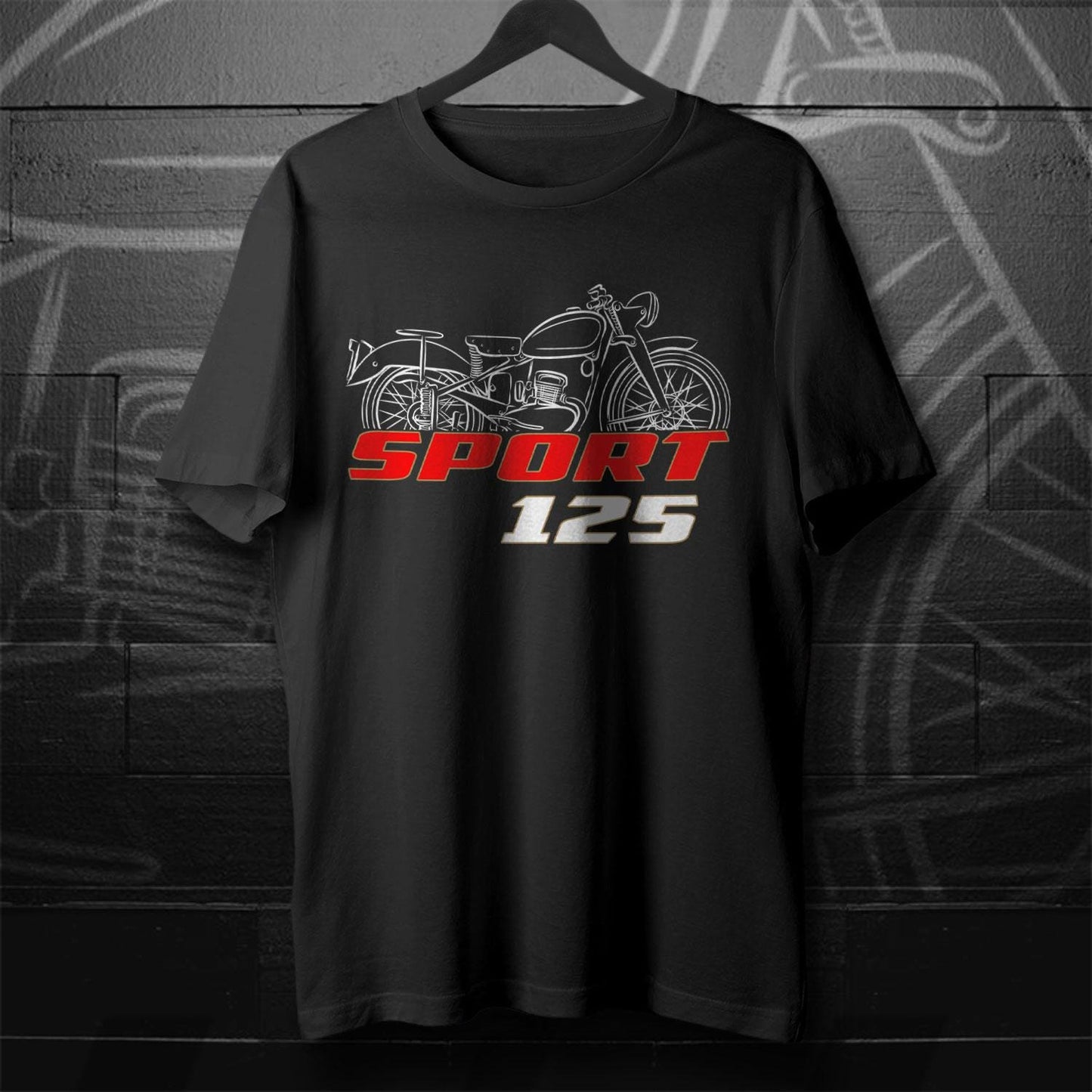 Moto Morini 125 Sport Inspired T-Shirt - Motorcycle Tee Shirt for Riders