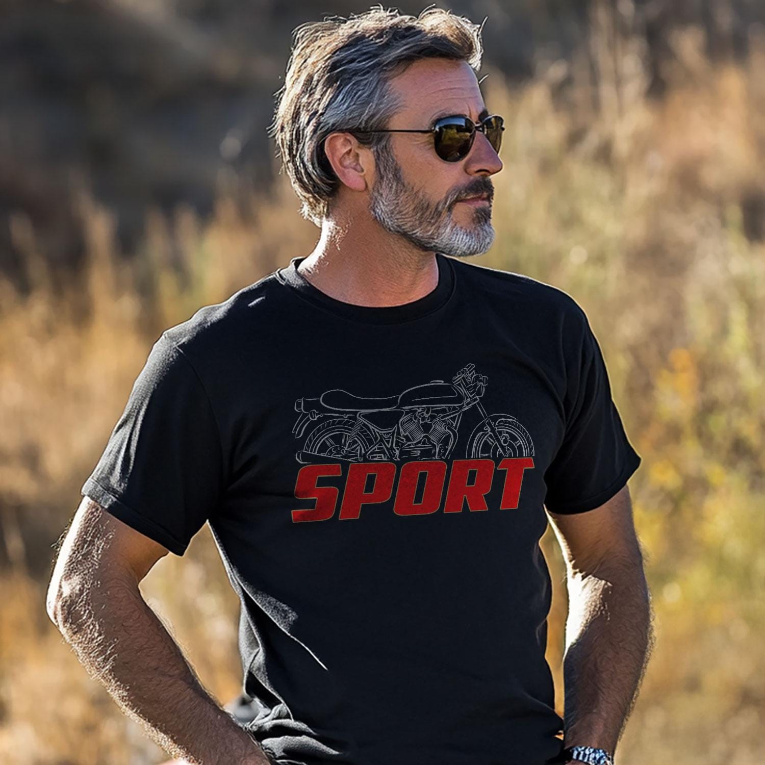Moto Morini 500 Sport 1978 - 1981 Inspired T-Shirt - Motorcycle Tee Shirt for Riders