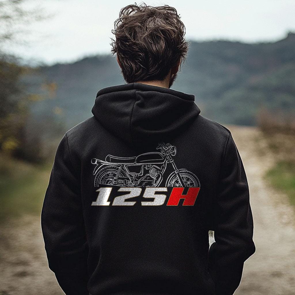 Moto Morini 125 H Inspired Hoodie - Motorcycle Sweatshirt for Riders