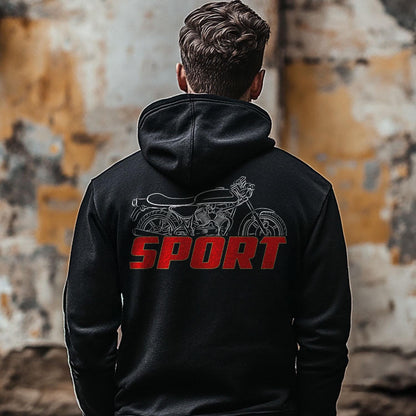 Moto Morini 500 Sport 1978 - 1981 Inspired Hoodie - Motorcycle Sweatshirt for Riders