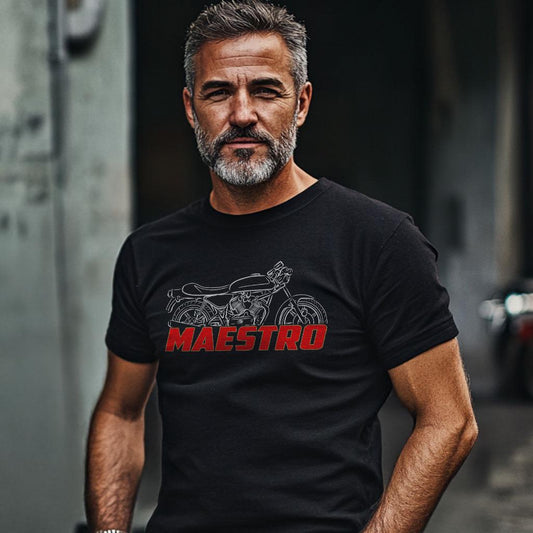 Moto Morini 500 Maestro 1980 - 1984 Inspired T-Shirt - Motorcycle Tee Shirt for Riders