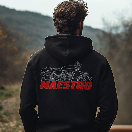 Moto Morini 500 Maestro 1980 - 1984 Inspired Hoodie - Motorcycle Sweatshirt for Riders