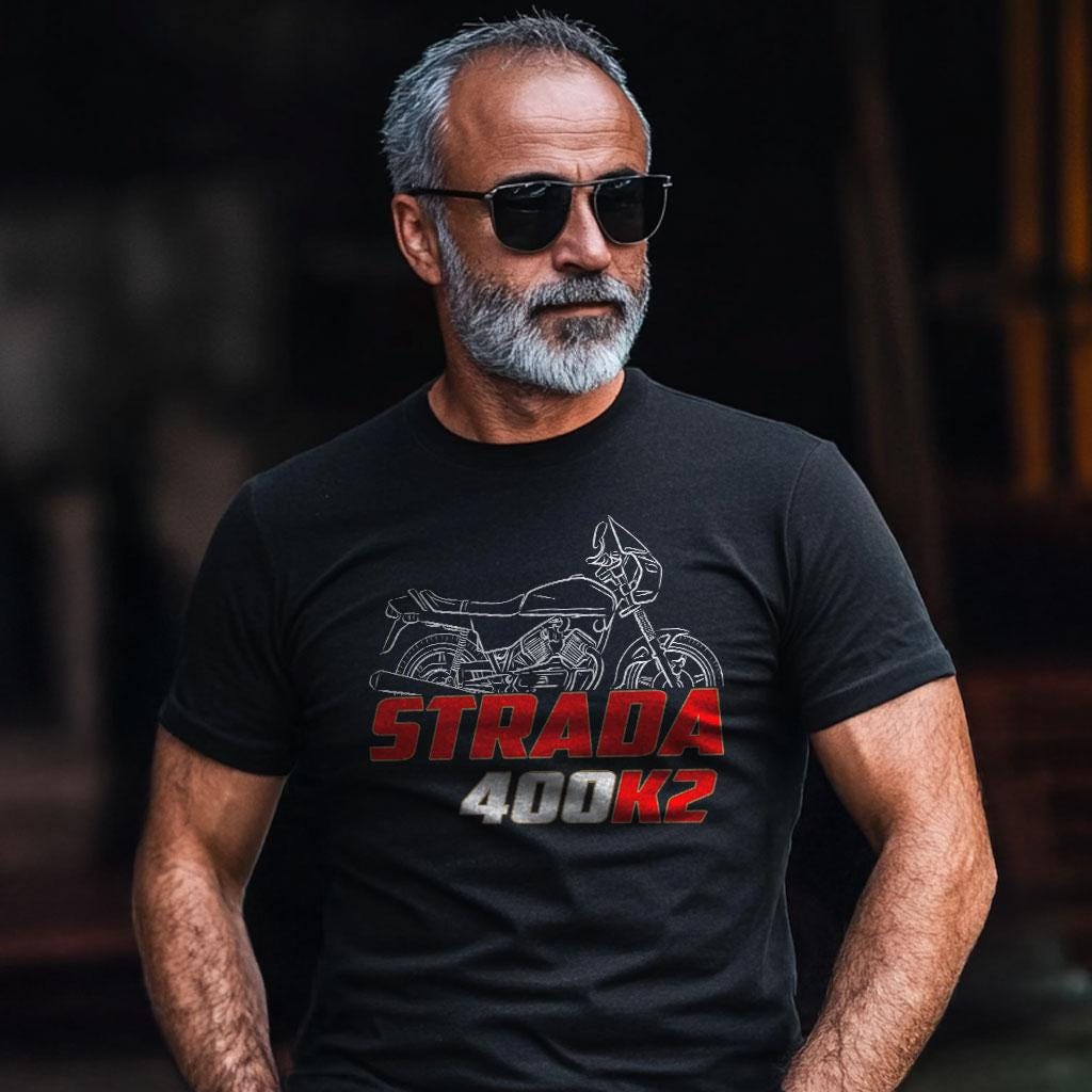 Moto Morini 400 Strada K2 1983 - 1984 Inspired T-Shirt - Motorcycle Tee Shirt for Riders