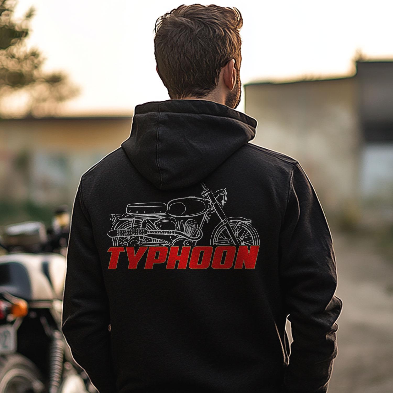 Moto Morini Typhoon Inspired Hoodie - Motorcycle Sweatshirt for Riders