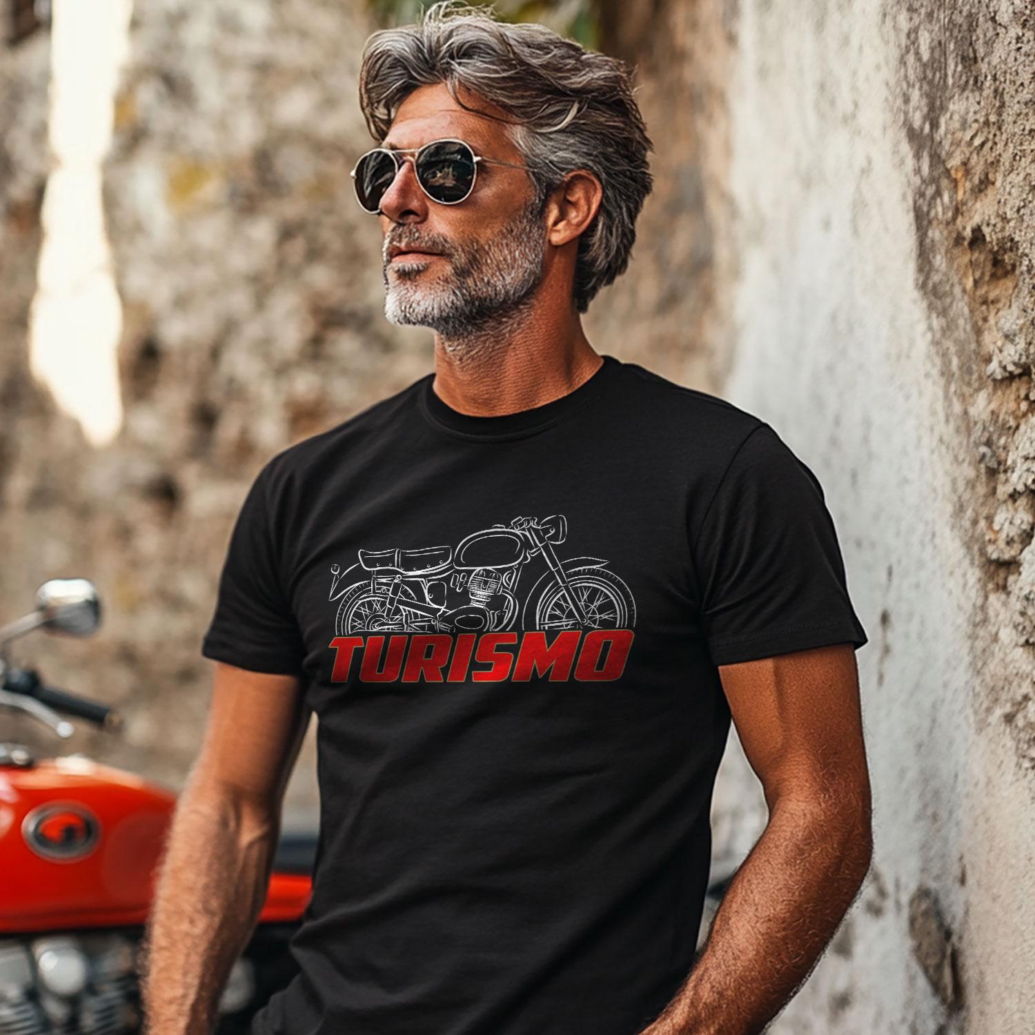Moto Morini 175 Turismo 1954 - 1957 Inspired T-Shirt - Motorcycle Tee Shirt for Riders