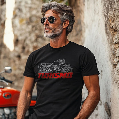 Moto Morini 175 Turismo 1954 - 1957 Inspired T-Shirt - Motorcycle Tee Shirt for Riders