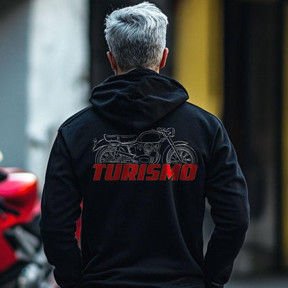 Moto Morini 175 Turismo 1954 - 1957 Inspired Hoodie - Motorcycle Sweatshirt for Riders