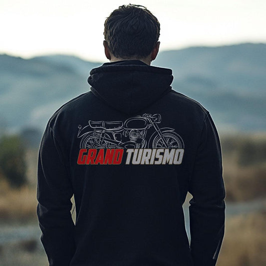 Moto Morini 175 GT 1954 - 1957 Inspired Hoodie - Motorcycle Sweatshirt for Riders