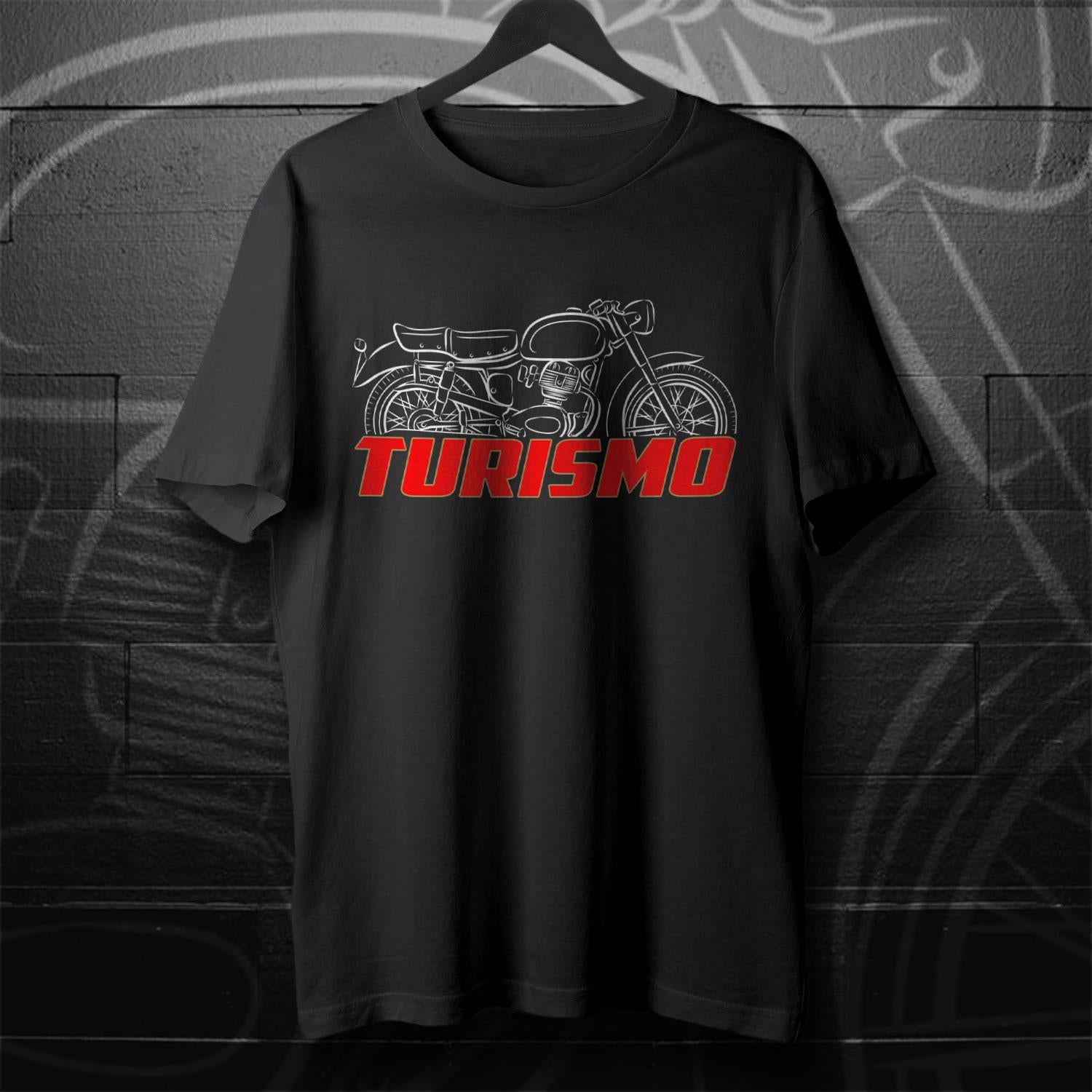 Moto Morini 175 Turismo 1954 - 1957 Inspired T-Shirt - Motorcycle Tee Shirt for Riders