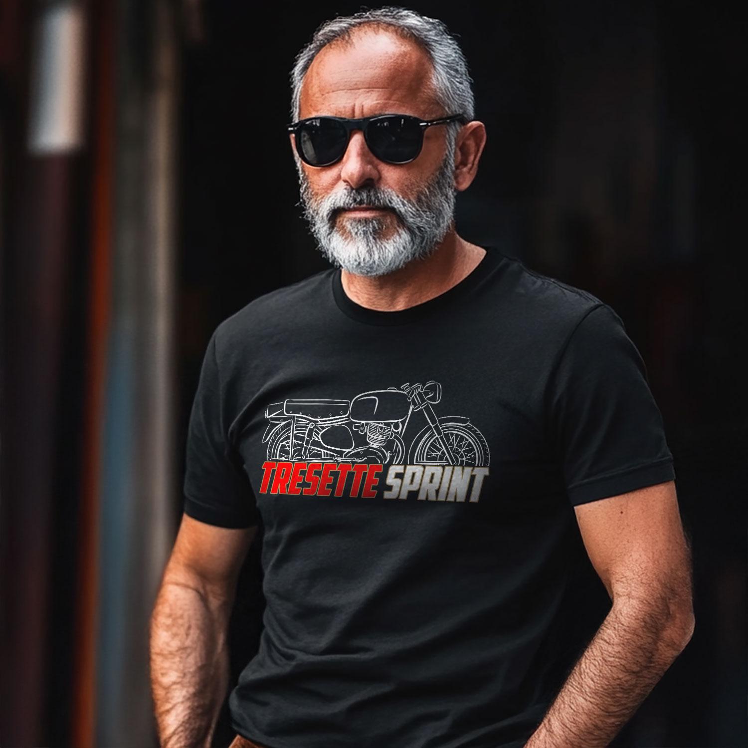 Moto Morini 175 Tresette Sprint 1958 - 1963 Inspired T-Shirt - Motorcycle Tee Shirt for Riders