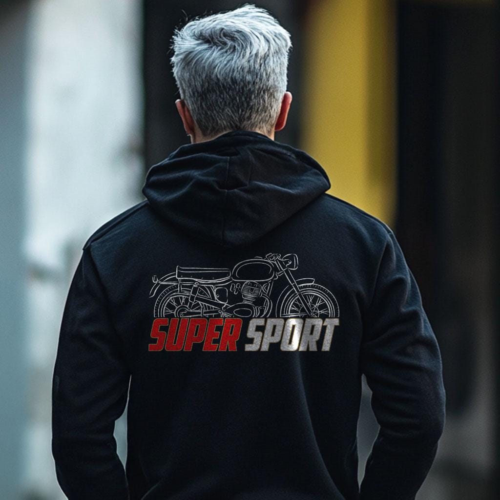 Moto Morini 175 Super Sport 1955 - 1957 Inspired Hoodie - Motorcycle Sweatshirt for Riders